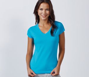 T-shirt Victoria - coupe Fit - Col V • 170 g/m²