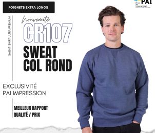 CR107 • Sweat col rond ultra premium 