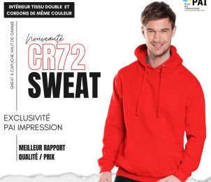 CR72 • Sweat à capuche premium • 310g