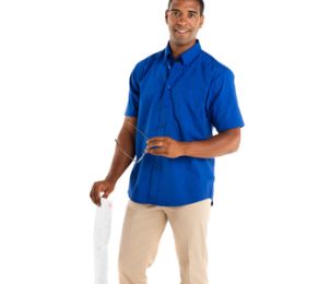 CHEMISE HOMME AIFOS - POLYESTER - COTON - 130 GR/M²