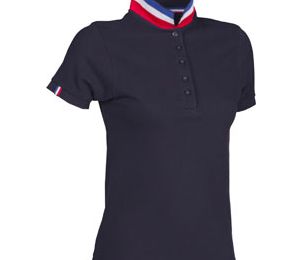 POLO NATION FEMME - COTON MAILLE PIQUéE - 210 GR/M²