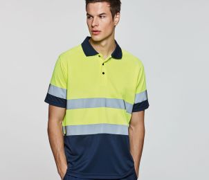 POLO TECHNIQUE HAUTE VISIBILITÉ POLARIS 100% POLYESTER 170 g/m².