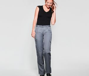 PANTALON FEMME DAILY - MULTIPOCHES - RENFORT AUX GENOUX - 235 GR/M²