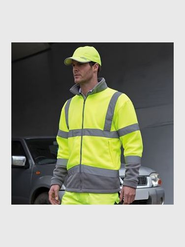 VESTE MICROPOLAIRE HAUTE VISIBILITE CLASSE 2 - 280g/m²