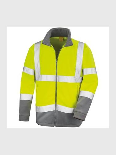 VESTE MICROPOLAIRE HAUTE VISIBILITE CLASSE 2 - 280g/m²