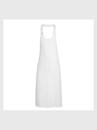 TABLIER CHEF - POLYESTER - COTON - 2 POCHES - 220 GR/M²