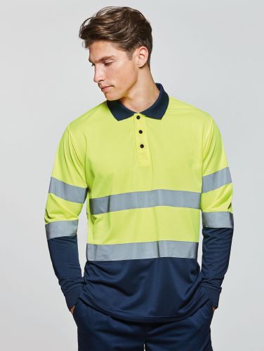 POLO TECHNIQUE MANCHES LONGUES HAUTE VISIBILITÉ POLARIS