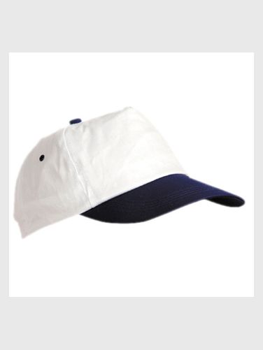 CASQUETTE COMBI - 5 PANNEAUX - POLYESTER - COTON 