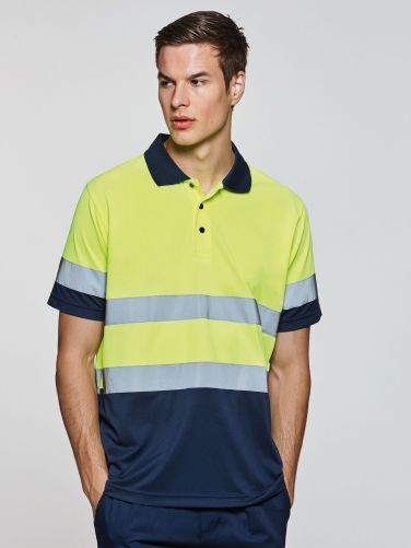 POLO TECHNIQUE HAUTE VISIBILITÉ POLARIS 100% POLYESTER 170 g/m².