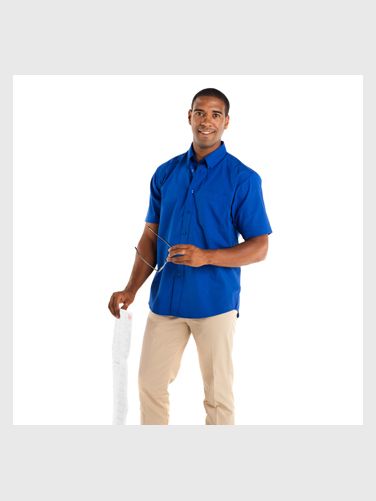 CHEMISE HOMME AIFOS - POLYESTER - COTON - 130 GR/M²