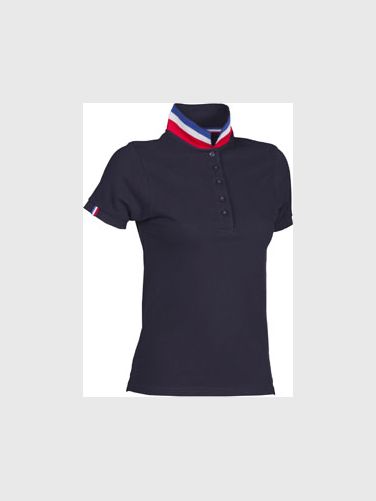 POLO NATION FEMME - COTON MAILLE PIQUéE - 210 GR/M²