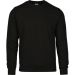 SWEAT COL ROND - 7620M - COTON - POLYESTER - 295 GR/M² - Noir