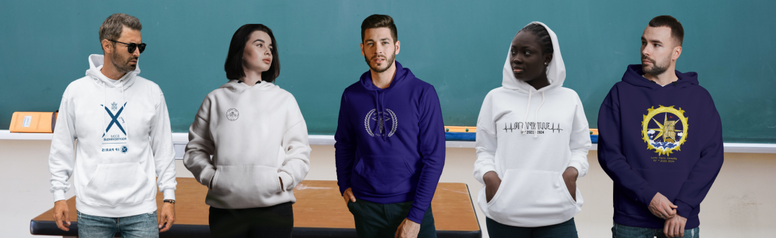 sweat étudiant avec logo 