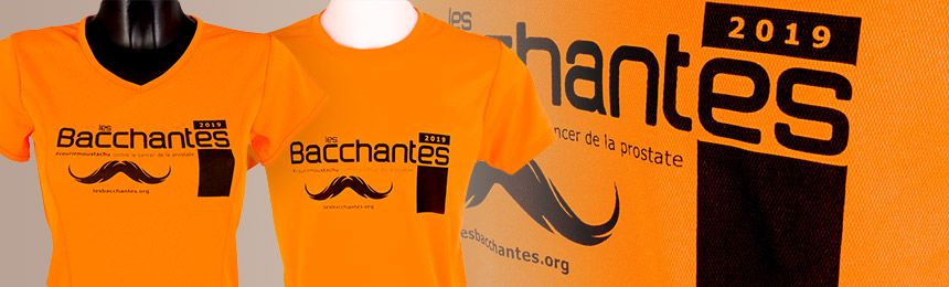 Tee-shirts techniques personnalisés pour les Bacchantes