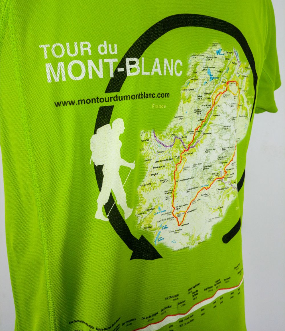 Sérigraphie demi-teinte pour le Tour du Mont-Blanc