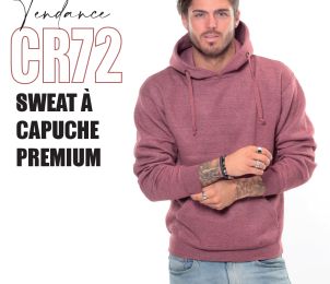 CR72 - Sweat à capuche premium - 310g