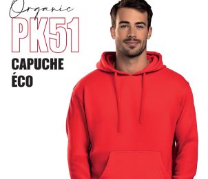 PK51 - sweat à capuche - éco - 300 g - 6 couleurs