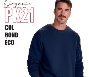 PK21 - Sweat col rond - éco - 300 g - 6 couleurs