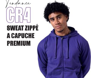 CR4 - Sweat zippé top qualité/prix - 280g