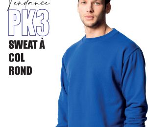 PK3 - sweat col rond - 280 g - 13 couleurs